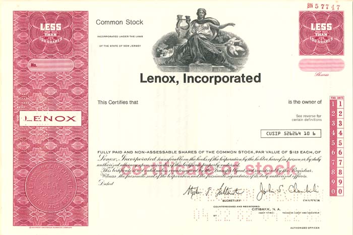 Lenox, Incorporated